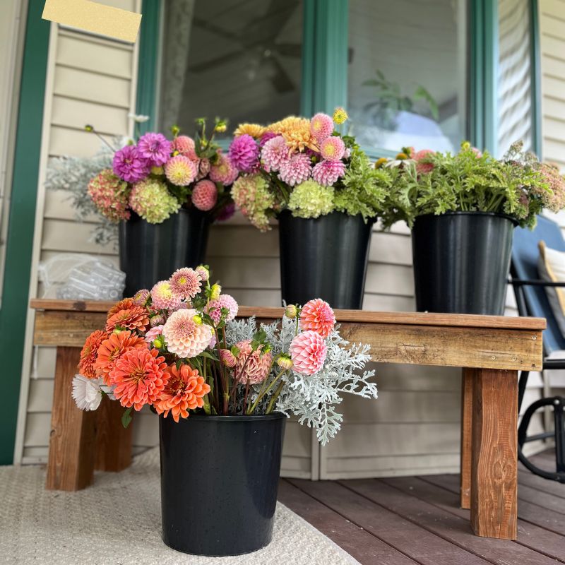 Bloom bar flowers set up in West Bend, Wisconsin